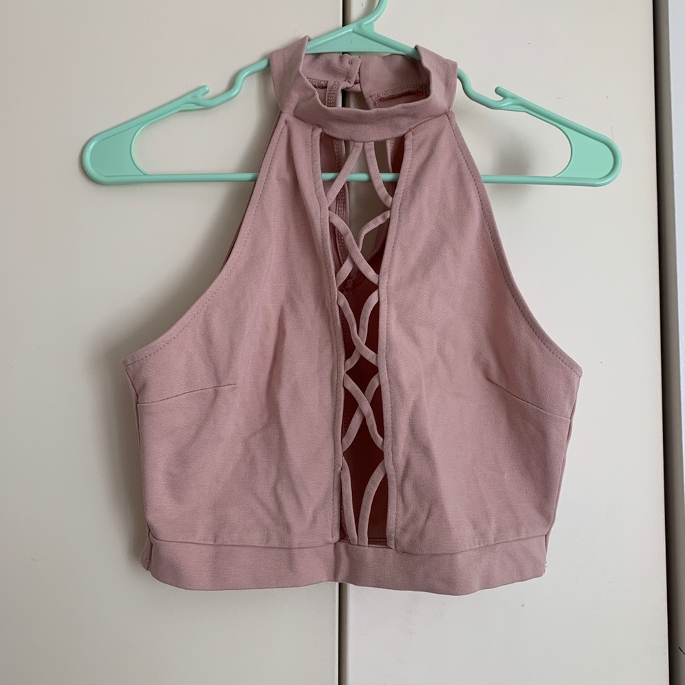 Pink crop top!